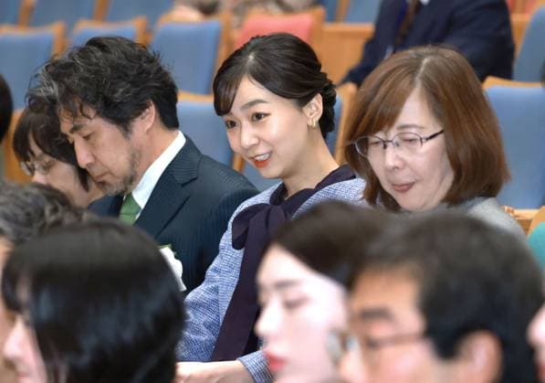 Japan, Prinzessin Kako besucht Sprachwettbewerb an Schule in Tokio