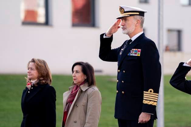 König Felipe von Spanien besucht historisches Marinearchiv Sede Juan Sebastian de Elcano