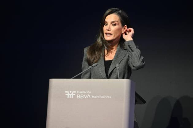 Königin Letizia eröffnete die Veranstaltung der BBVA Microfinance Foundation in Madrid