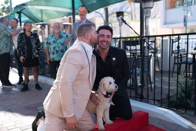 Jonathan Bennett erhält Stern auf dem Palm Springs Walk of the Stars