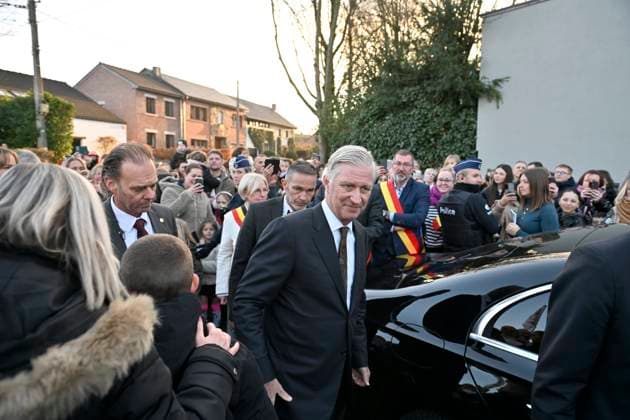 König Philippe von Belgien besucht Alzheimer Cafe in Juprelle