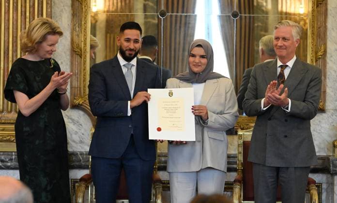 Belgien, König Philippe und Königin Mathilde - Empfang für neue Hoflieferanten in Brüssel