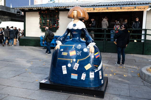 Spanien, Meninas Madrid Gallery zeigt Kunstinstallation Las Meninas in Madrid