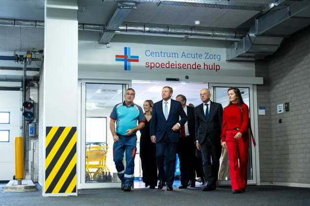 König Willem Alexander der Niederlande besucht LUMC in Leiden