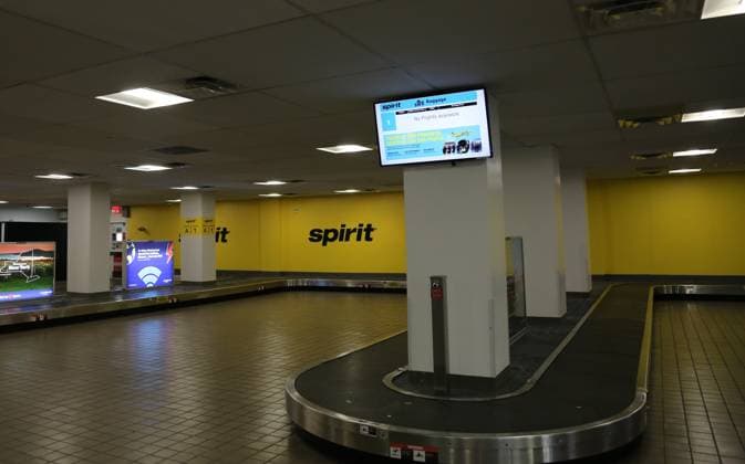 USA, Spirit Airlines stellt Flugbetrieb ein