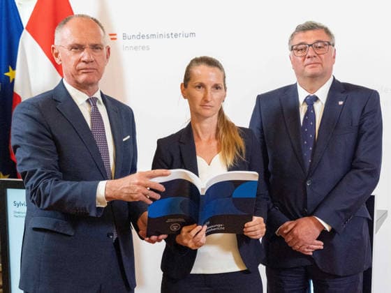 Österreich, Lagebericht zum Verfassungsschutz Vorstellung in Wien