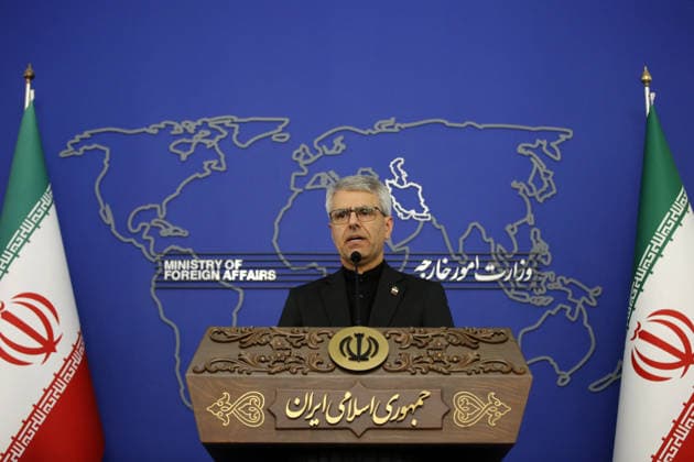Iran, Esmail Baghaei Pressekonferenz in Teheran