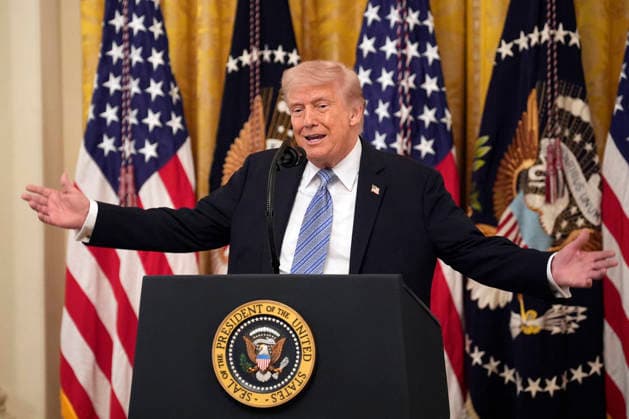 USA, Donald Trump empfängt Kleinunternehmer im Weißen Haus in Washington