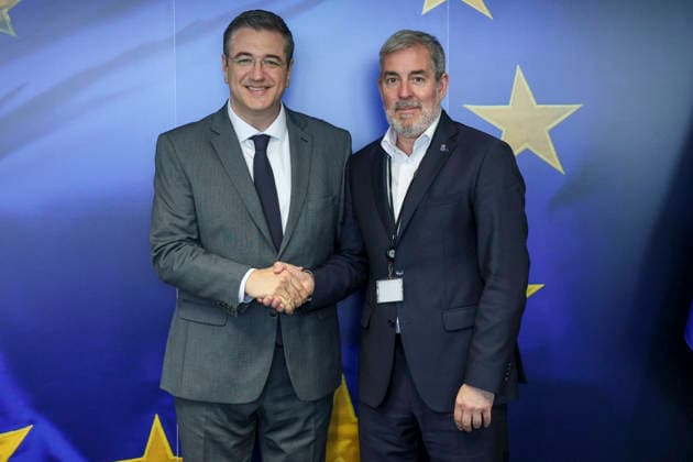 Brüssel, EU-Verkehrskommissar Apostolos Tzitzikosta PK zum Hantavirus-Ausbruch auf Kreuzfahrtschiff MV Hondius in Kap Verde
