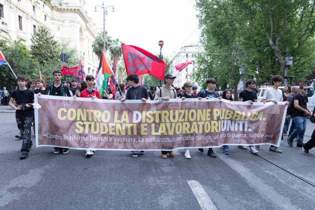 Italien, Bildungsprotest in Rom
