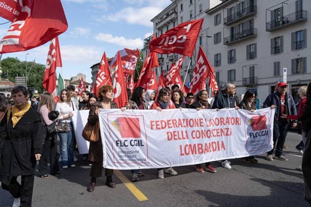 Italien, Schulstreik in Mailand