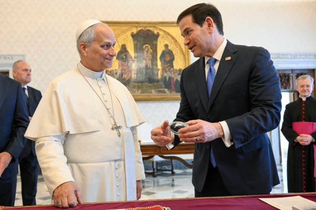 Vatikan, Papst Leo XIV. trifft Marco Rubio