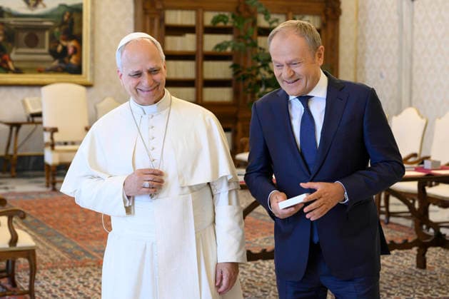 Vatikan, Papst Leo XIV. trifft Donald Tusk