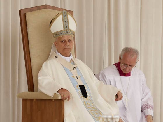 Italien, Papst Leo XIV. feiert Messe in Pompeji