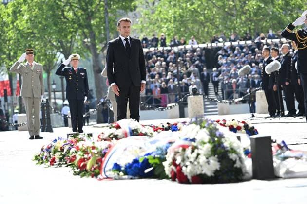 Frankreich, Gedenken zum Weltkriegsende mit Emmanuel Macron in Paris