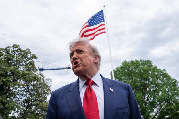 USA, Donald Trump verlässt Weißes Haus in Washington