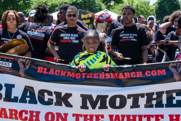 USA, Black Mothers March an Muttertag in Washington DC