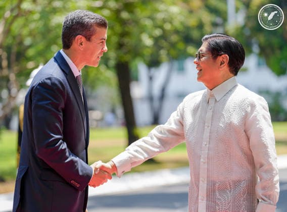 Philippinen, Ferdinand Bongbong Romualdez Marcos Jr empfängt Santiago Pena in Manila