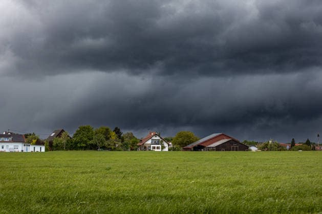 Baden-Württemberg, Gewitter über Eschach