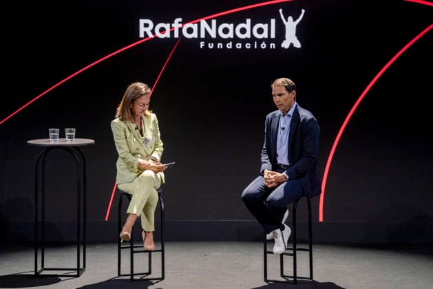 Spanien, Rafael Nadal beim Abschluss des Programms Euros de tu Nomina in Madrid