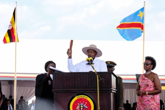 Uganda, Vereidigungszeremonie des Präsidenten Yoweri Museveni in Kampala
