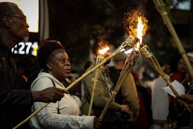 Brasilien, 30. Black Consciousness March: Demonstrationszug in Sao Paulo