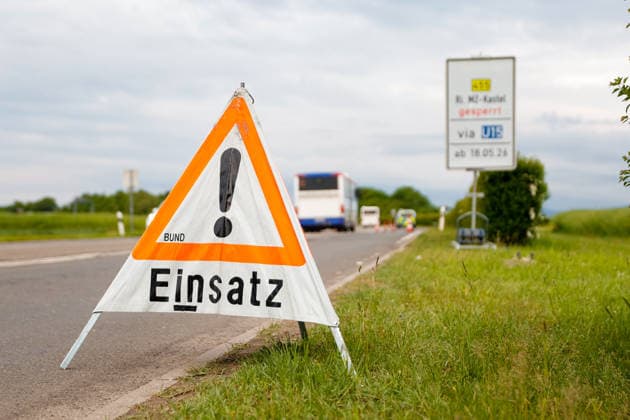 Hessen, Weltkriegsbombe in Wiesbaden gefunden