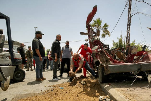 Krieg in Nahost: Libanon, Israelischer Luftangriff auf Sidon