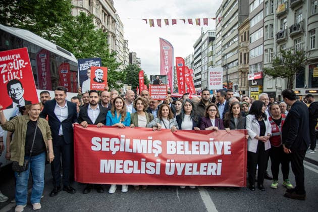 Türkei, Marsch für Demokratie und Frieden in Istanbul