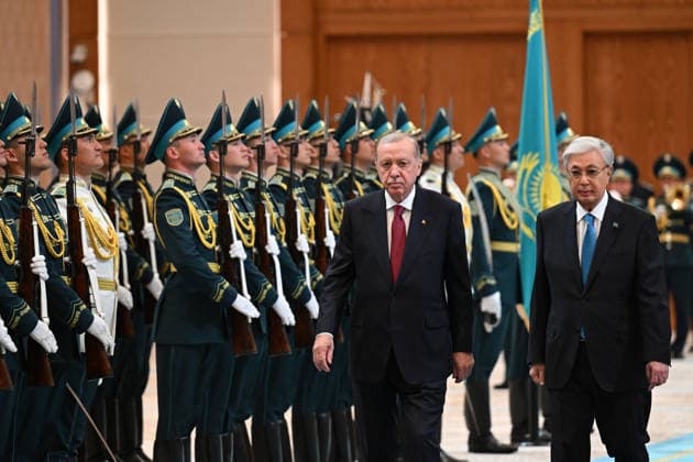 Kasachstan, Türkischer Präsident Recep Tayyip Erdogan - Staatsbesuch in Astana
