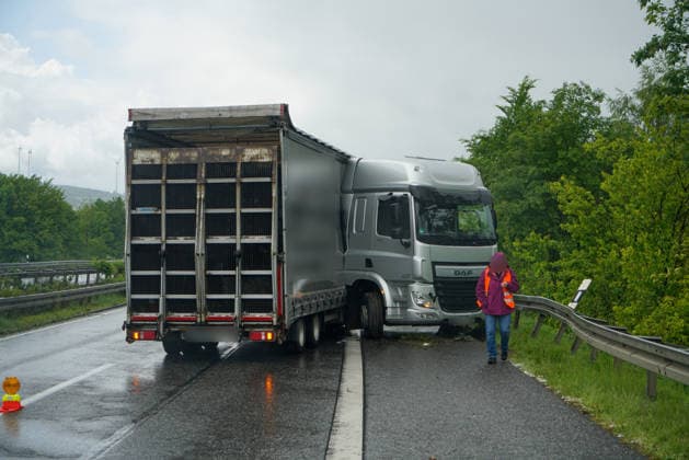 Hessen, Unfall auf der A66 bei Schlüchtern