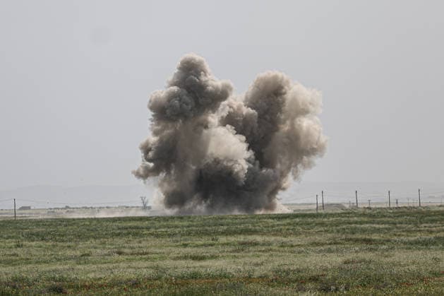 Syrien, Neutralisierung von Landminen in Ar-Raqqa