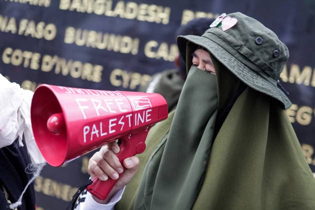 Indonesien, Proteste am Nakba-Jahrestag in Bandung