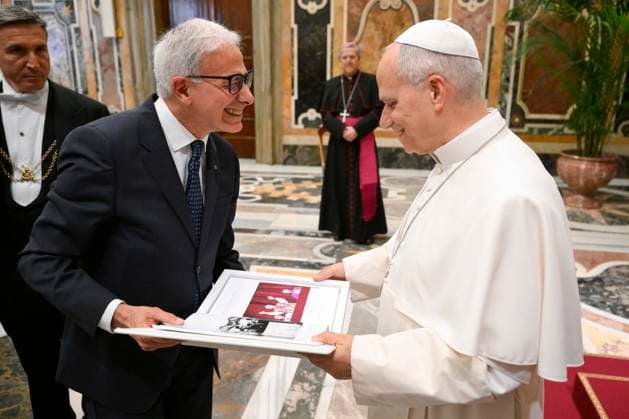 Vatikan, Papst Leo XIV trifft Vertreter und Beschäftigte verschiedener italienischer Banken