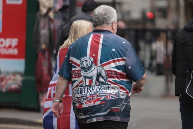 Großbritannien, Unite The Kingdom Protest in London