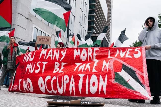 Brüssel, Nationale Demonstration in Solidarität mit dem palästinensischen Volk