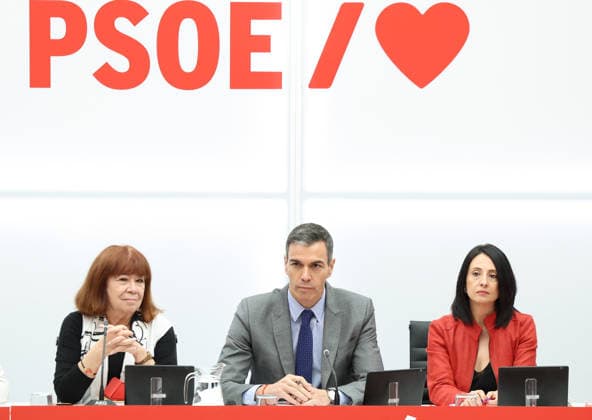 Spanien, Pedro Sanchez bei PSOE-Treffen in Madrid