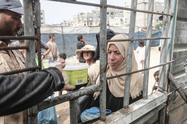 Nahostkonflikt, Gaza, Essensausgabe in Gaza-Stadt