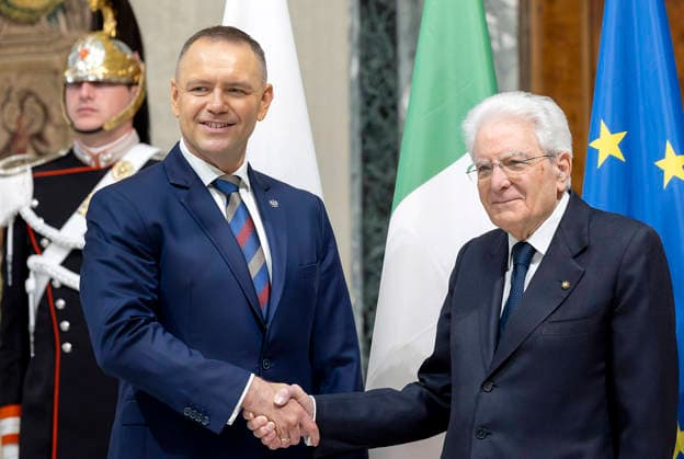 Rom, Sergio Mattarella empfängt Karol Nawrocki