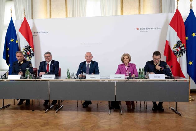 Österreich, Pressekonferenz Rückblick auf die ESC-Woche aus polizeilicher Sicht in Wien