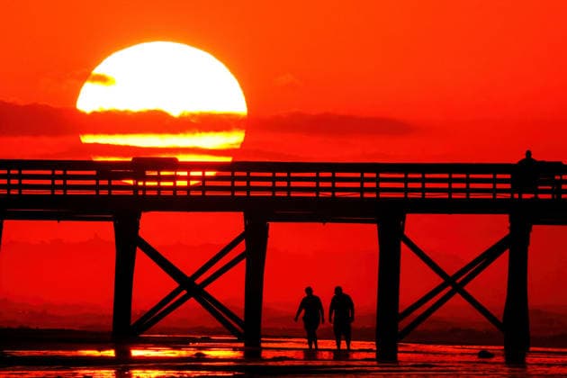 USA, Sonnenaufgang in Isle of Palms