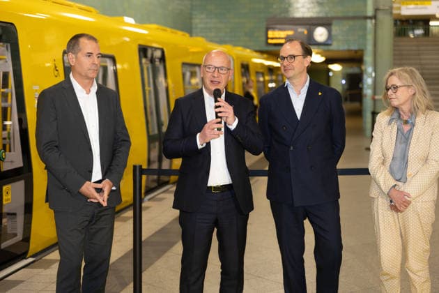 Berlin, BVG feiert neue Flotte für die Berliner U-Bahnlinien U5 und U9