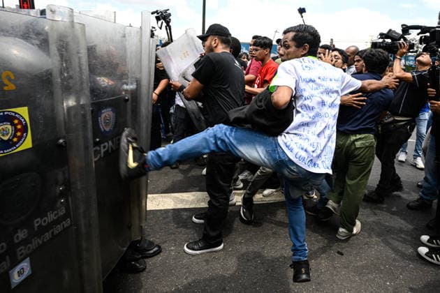 Venezuela, Demonstration zu Ehren von Carmen Navas in Caracas