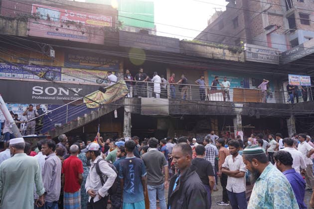 Bangladesch, Brand auf Markt in Dhaka