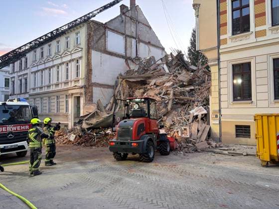 Sachsen, Eingestürztes Wohnhaus in Görlitz