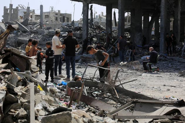 Nahostkonflikt, Gaza, Schäden durch israelischen Angriff auf Jabalia
