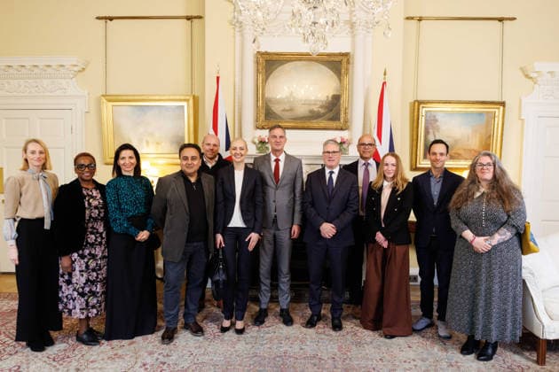 Großbritannien, Keir Starmer empfängt Unternehmer in London