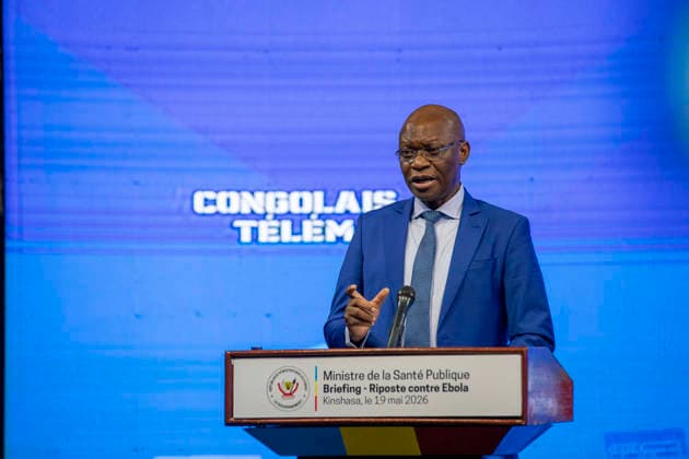 Demokratische Republik Kongo, Gesundheitsminister Roger Kamba zu Ebola in Kinshasa