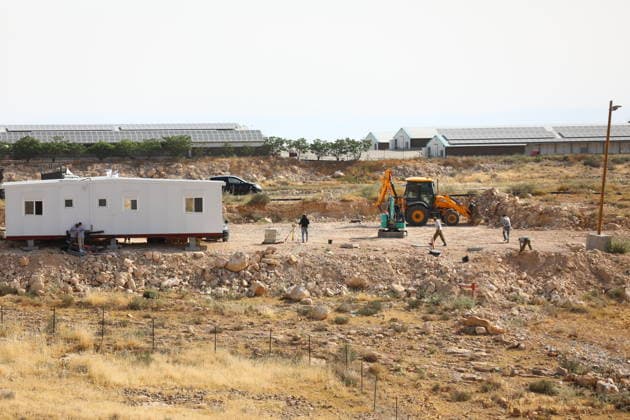 Nahostkonflikt, Westjordanland, Israels Siedler errichten neue Behausungen in Umm al-Khair bei Hebron