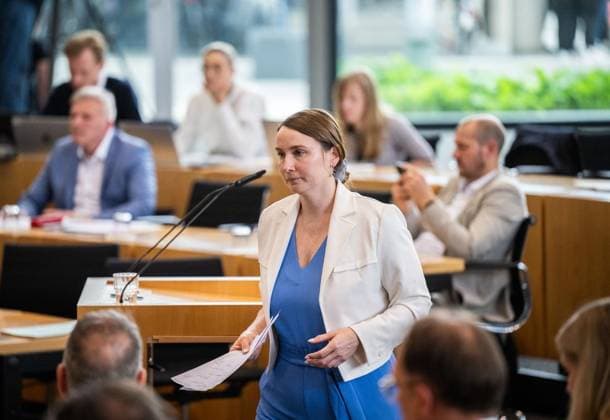 Thüringen, Sitzung im Landtag in Erfurt